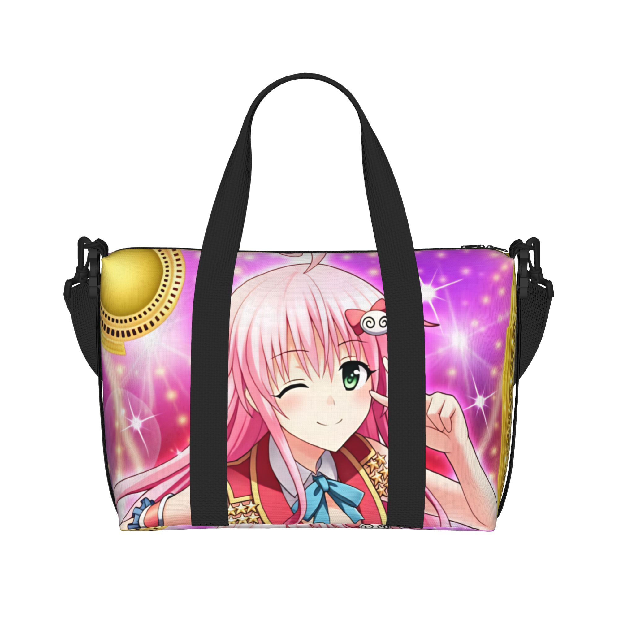 Women Bags Ru - กระเป๋าโท้ทช้อปปิ้งลายอนิเมะ Lala Satalin Deviluke T-To L-Love