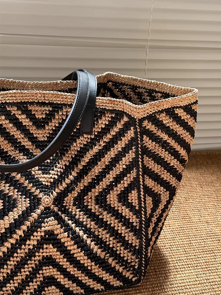 กระเป๋าโท้ทสานฟางราเฟียขนาดใหญ - Women'S Raffia Bags บทวิจารณ์และราคา