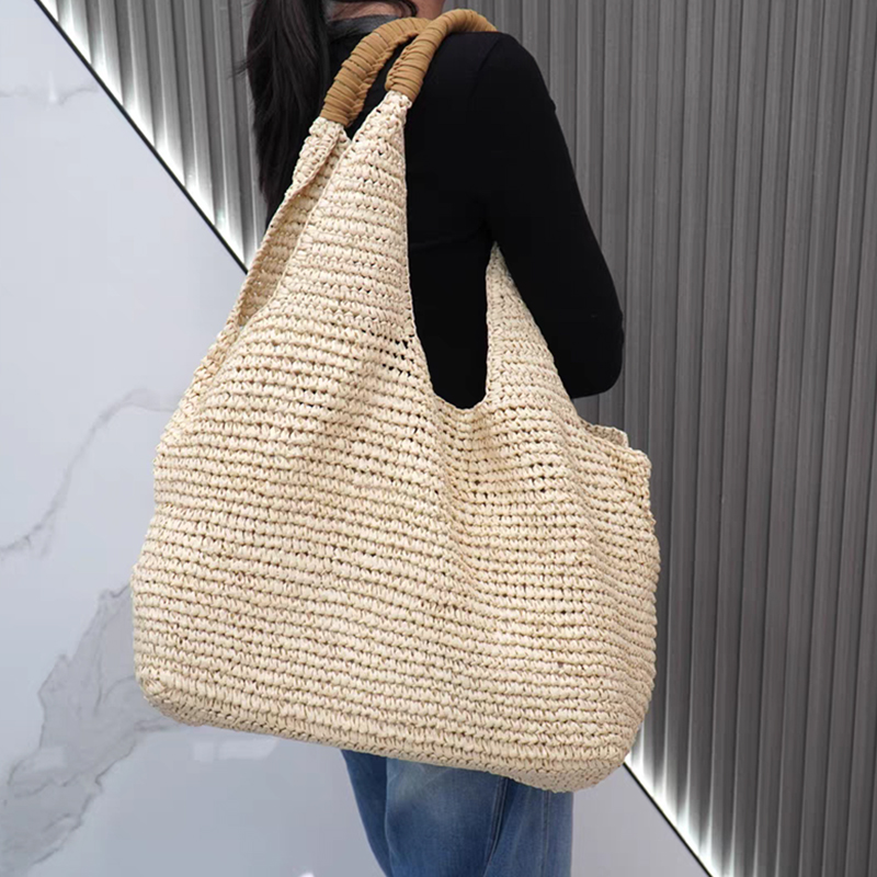 กระเป๋าสะพายไหล่สานจากเส้นใยรา - Women'S Raffia Bags บทวิจารณ์และราคา