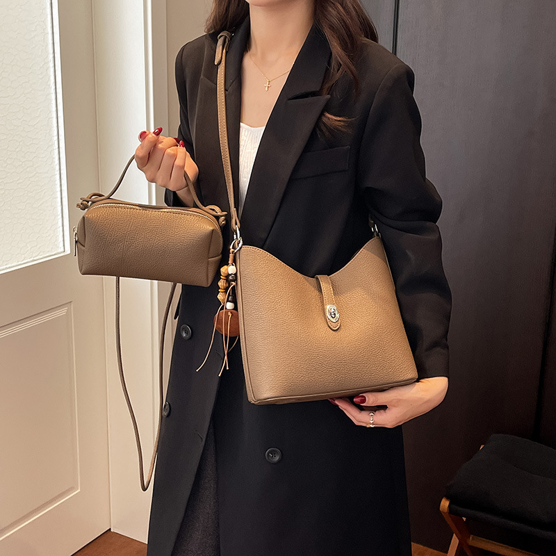 กระเป๋าถือวินเทจทรงถังแบบคอมโพ - Women'S Bags Handbags บทวิจารณ์และราคา