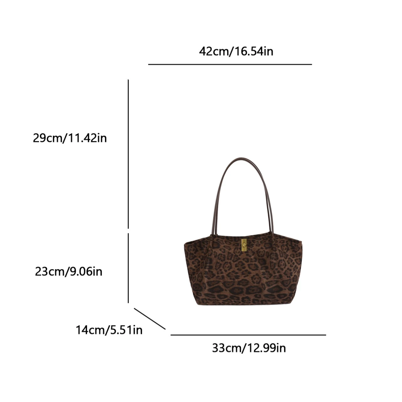 กระเป๋าโท้ทหนังกลับลายเสือดาวส - Women'S Bags Handbags บทวิจารณ์และราคา